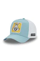 Bavlněná baseballová čepice Capslab x Looney Tunes modrá barva, s aplikací, CL/LOO11/1/CT/BEP2