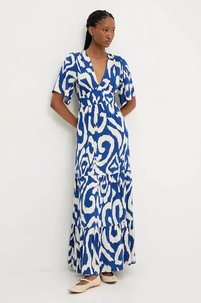 Šaty Answear.LAB modrá barva, maxi