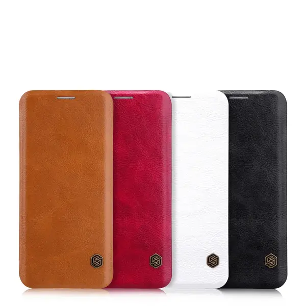 Flipové pouzdro Nillkin Qin Book pro Huawei P40 Lite, červená