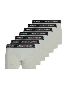 JACK & JONES Boxerky 'JACCorp Old'  sivá melírovaná / čierna / biela