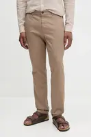 Kalhoty United Colors of Benetton pánské, hnědá barva, 4FN2UF04P