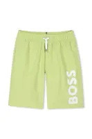 Dětské plavkové šortky BOSS zelená barva, J51973