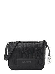 ARMANI EXCHANGE Taška cez rameno 'LIZ PEBBLE'  čierna