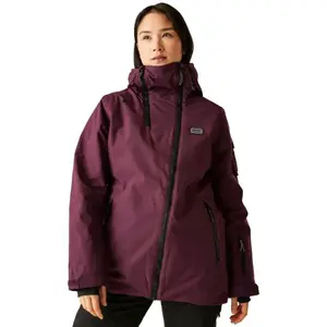 Dare2b GNARLY JACKET Dámska lyžiarska bunda, vínová, veľkosť