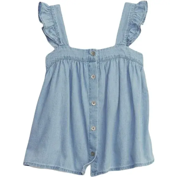 GAP BABY Dětský top, světle modrá, velikost 5Y