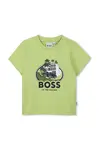 BOSS Bavlněné dětské tričko BOSS