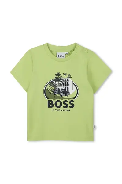 BOSS  Bavlněné dětské tričko