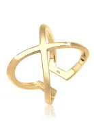 ELLI Prsteň 'Kreuz'  zlatá