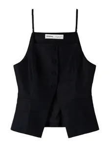 Bershka Blúzka  čierna