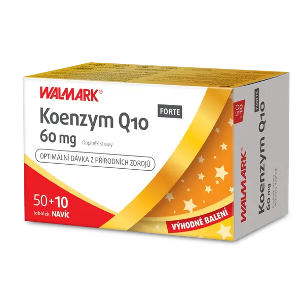Walmark Koenzym Q10 Forte 60mg 50+10 Tobolek Zdarma