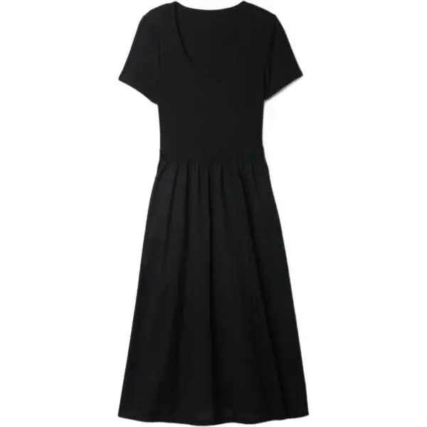 GAP K2W MIDI Dámske šaty, čierna, veľkosť