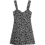 GAP FIT AND FLARE Dámske šaty, čierna, veľkosť