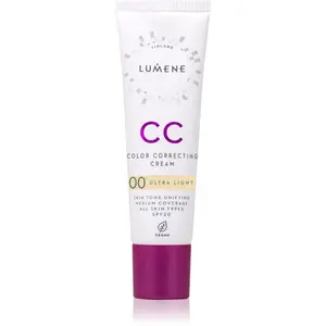Lumene CC Color Correcting Cream CC krém pro jednotný tón pleti SPF 20 odstín 00 Ultra Light (Warm) 30 ml