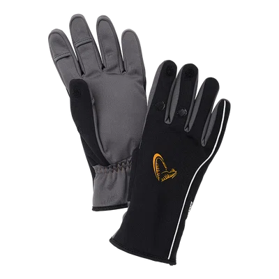Savage gear rukavice softshell winter glove black - xl