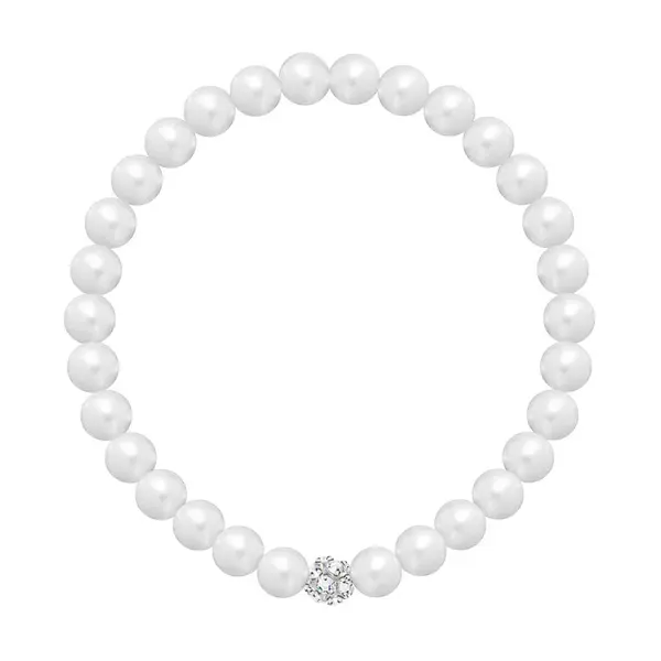 Preciosa Perličkový náramek Velvet Pearl 2219 01