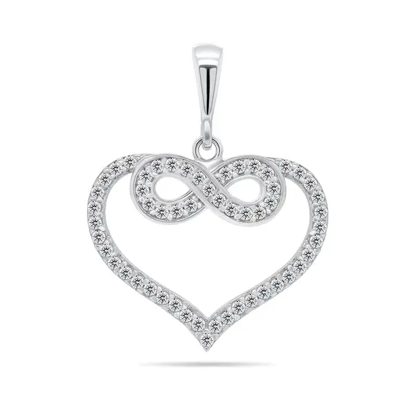 Brilio Silver Něžný stříbrný přívěsek Nekonečná láska PT45W