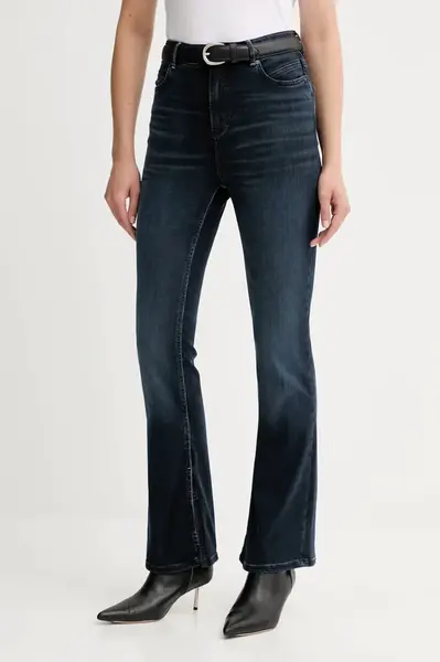 Džíny BOSS Orange C_ROSA BOOTCUT SLIT dámské, high waist, 50548432