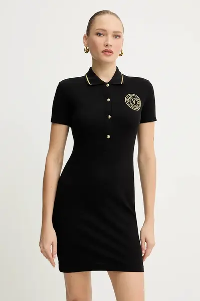 Bavlněné šaty Versace Jeans Couture