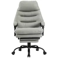 MID.YOU KANCELÁŘSKÉ KŘESLO, mikrovlákno, šedá, černá