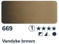 Akvarelová barva Horadam 1/2 – 669 Vandyke brown