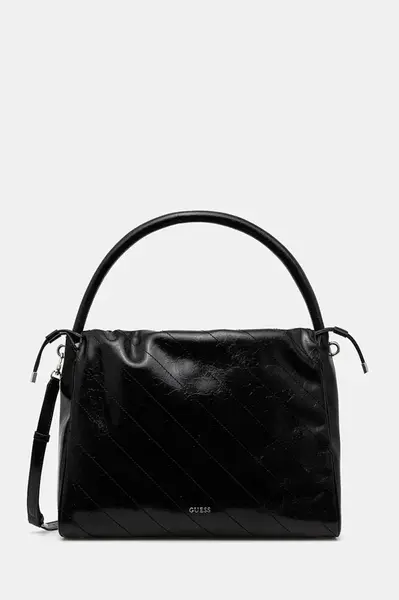 Kabelka Guess AMYS černá barva, HWMY96 59220