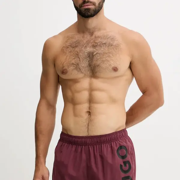 Plavkové šortky HUGO zelená barva, 50513979