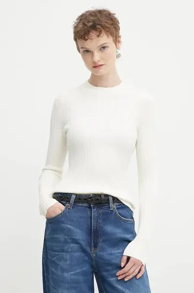 Svetr HUGO dámský, béžová barva, 50549762