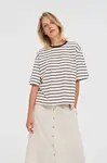Marisse Brown Striped Oversize T-Shirt