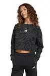Dětská mikina adidas černá barva, vzorovaná, JM1367