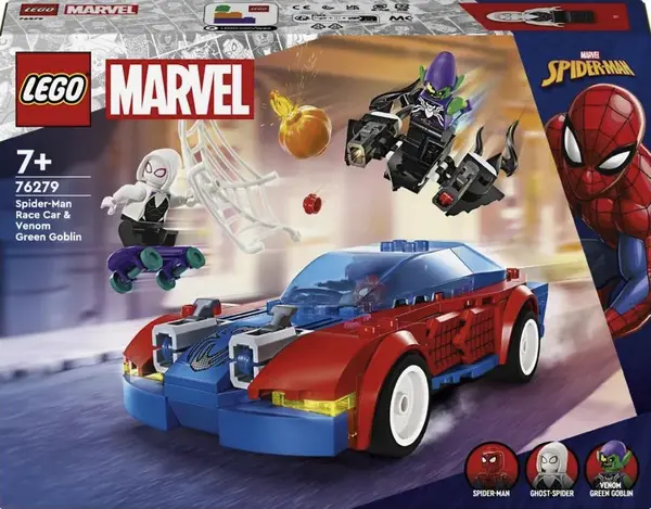 Spider-Manovo závodní auto a Venom Zelený goblin - LEGO® Marvel (76279)
