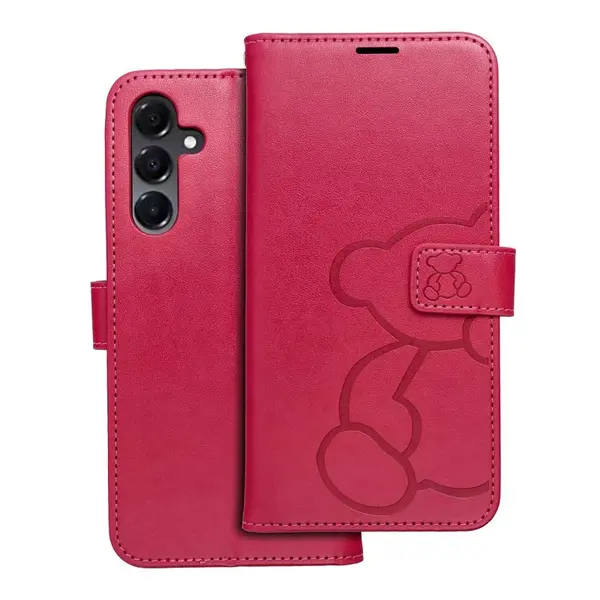 Flipové pouzdro MEZZO Book case pro Samsung Galaxy A16 5G, teddy bear magenta