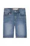 Dětské riflové kraťasy Levi's modrá barva