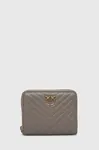 Kožená peněženka Pinko šedá barva, 100249.A0GK