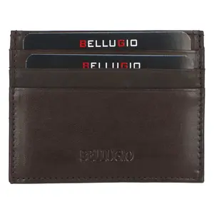 Kožená dokladovka hnědá - Bellugio Dalina