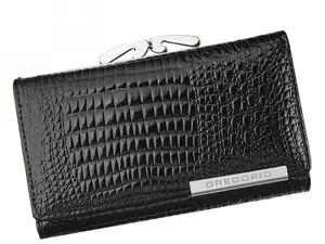Dámská kožená peněženka černá - Gregorio Larrisa