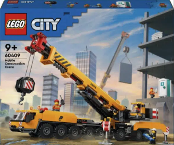Žlutý pojízdný stavební jeřáb - LEGO City (60409)