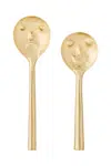 Salátové lžíce Bloomingville Inza 2-pack žlutá barva