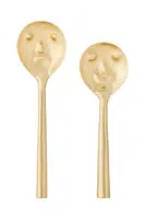 Salátové lžíce Bloomingville Inza 2-pack žlutá barva