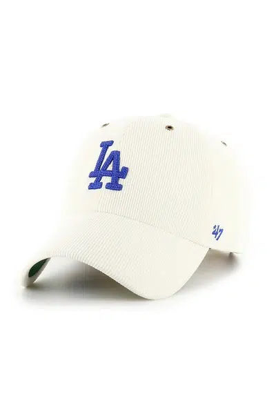 Kšiltovka 47 brand MLB Los Angeles Dodgers šedá barva, s aplikací, B-TCDCU12IWS-SS