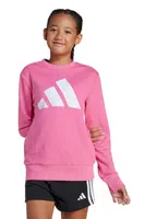 Dětská mikina adidas růžová barva, s potiskem, JE1390