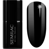 Semilac UV Hybrid Black & White gelový lak na nehty odstín 031 Black Diamond 7 ml