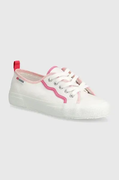 Tenisky Superga 2750 CURLY BINDINGS dámské, bílá barva, S8138NW