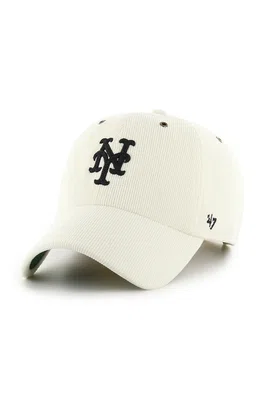 Kšiltovka 47 brand MLB New York Mets šedá barva, s aplikací, B-TCDCU16IWS-SS