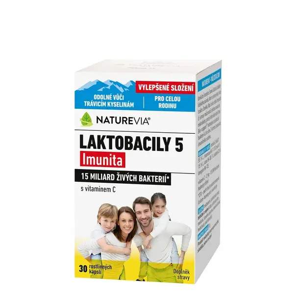 Naturevia Laktobacily 5 Imunita 30 kapslí