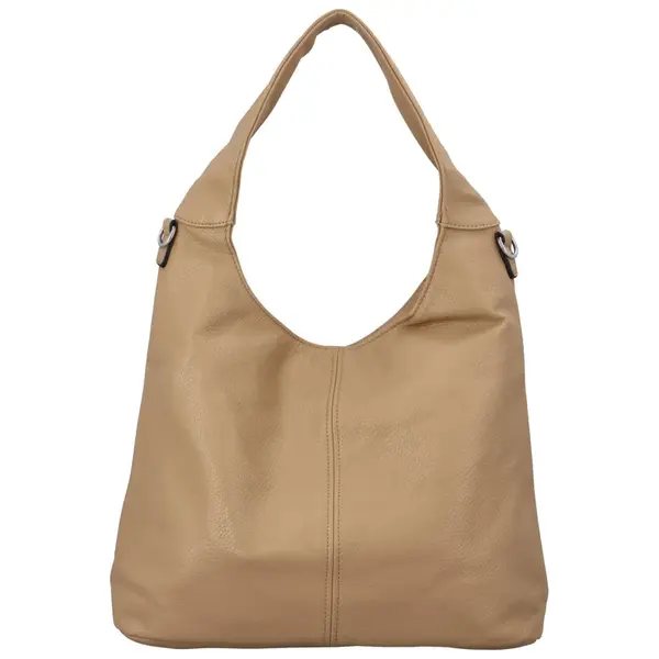 Stylová dámská koženková kabelka Riana, khaki