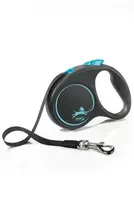 Vodítko Flexi Black Design S pásek 5m/15kg modrá new