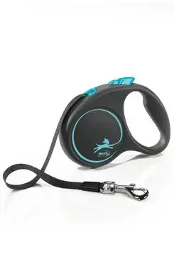 Vodítko Flexi Black Design S pásek 5m/15kg modrá new