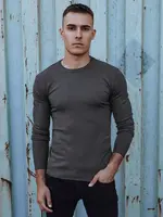 Klasický pánsky sveter, tmavosivý