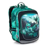 Školní batoh Topgal ENDY s dinosaury, zelená