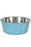 Miska nerez pes Love Dog 400ml modrá Zolux